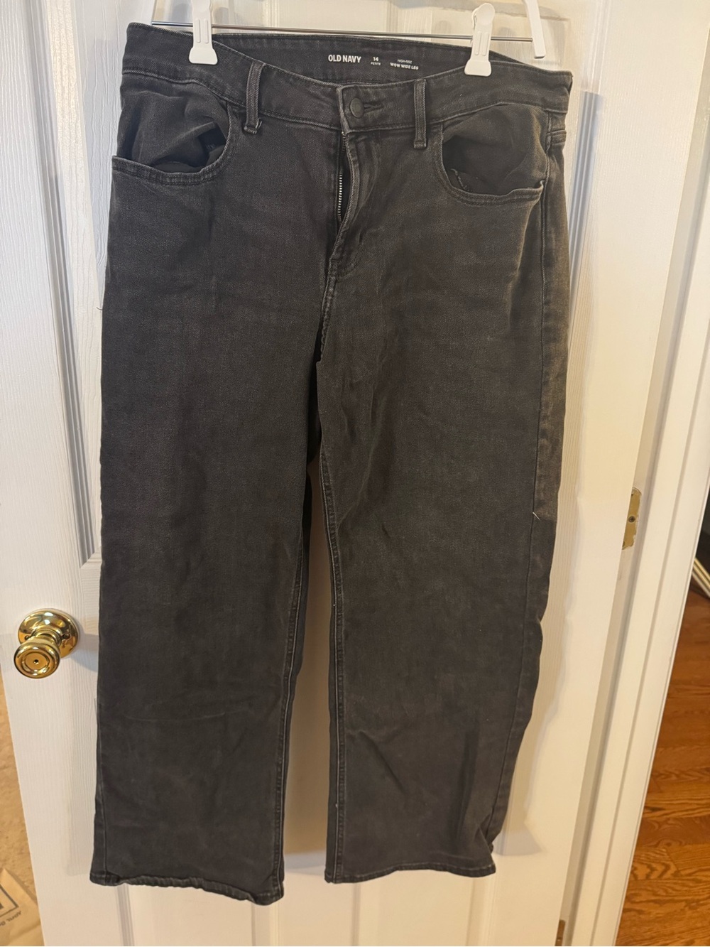Old Navy Women's Black Wide Leg Jeans
